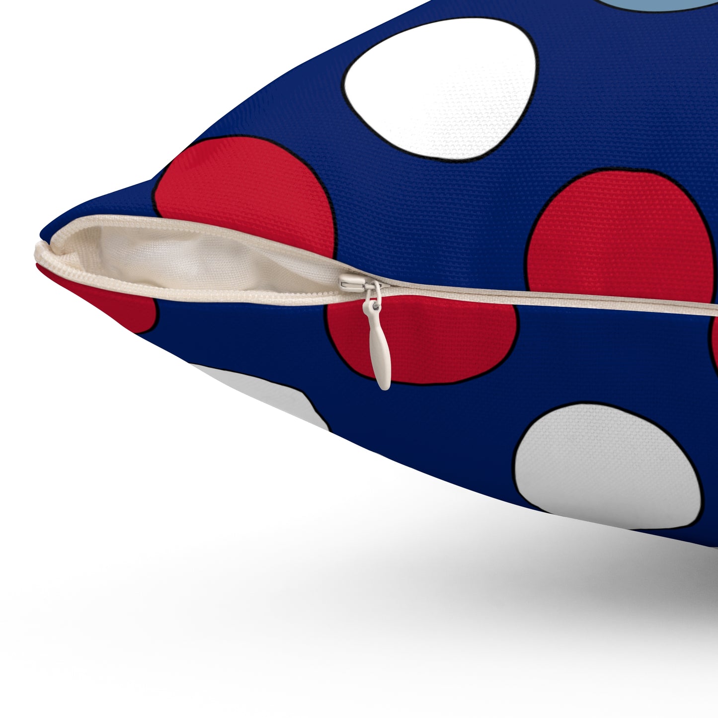 Falkland Islands Retro Polka Dots Cushion Pillow