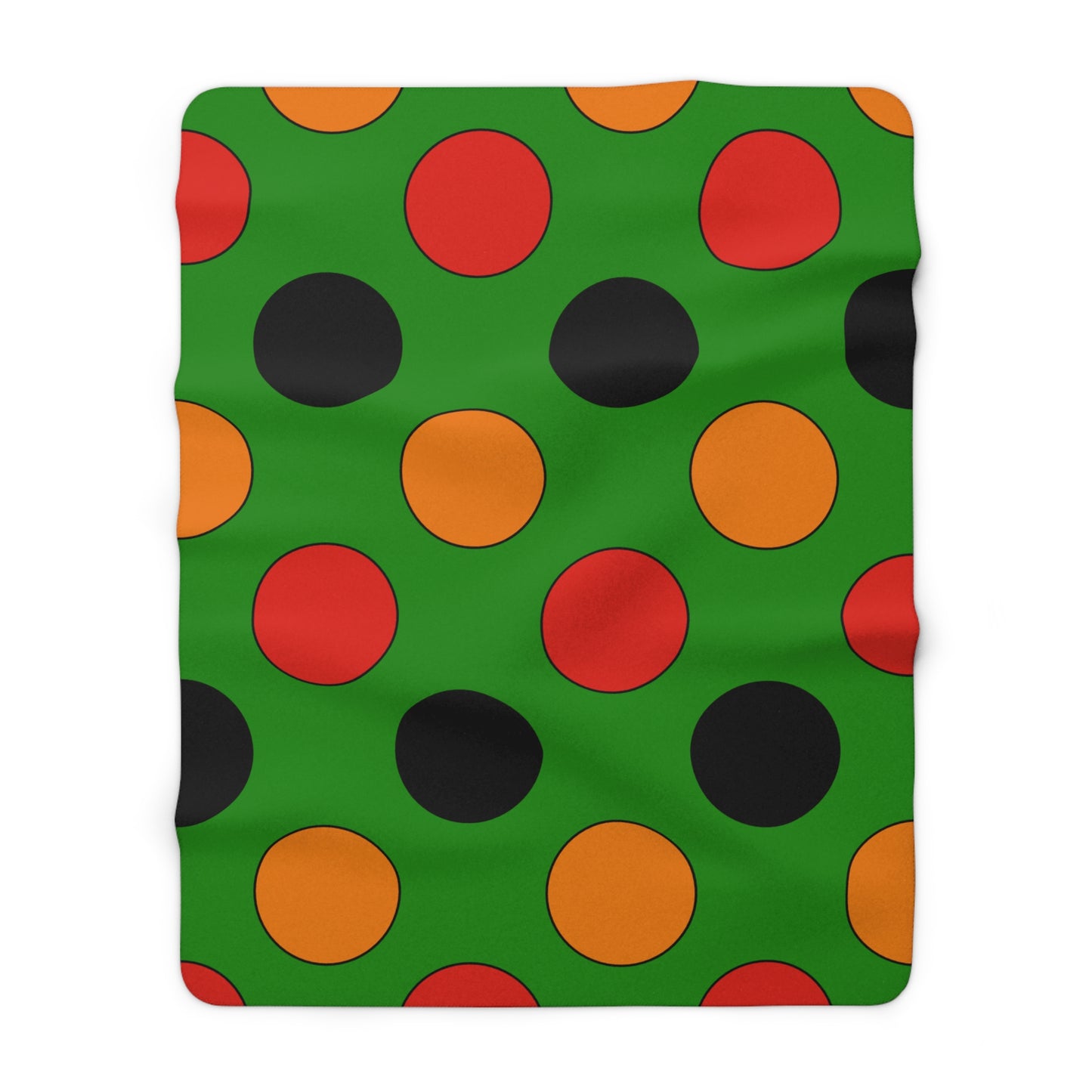 Zambia Retro Polka Dots Blanket Throw