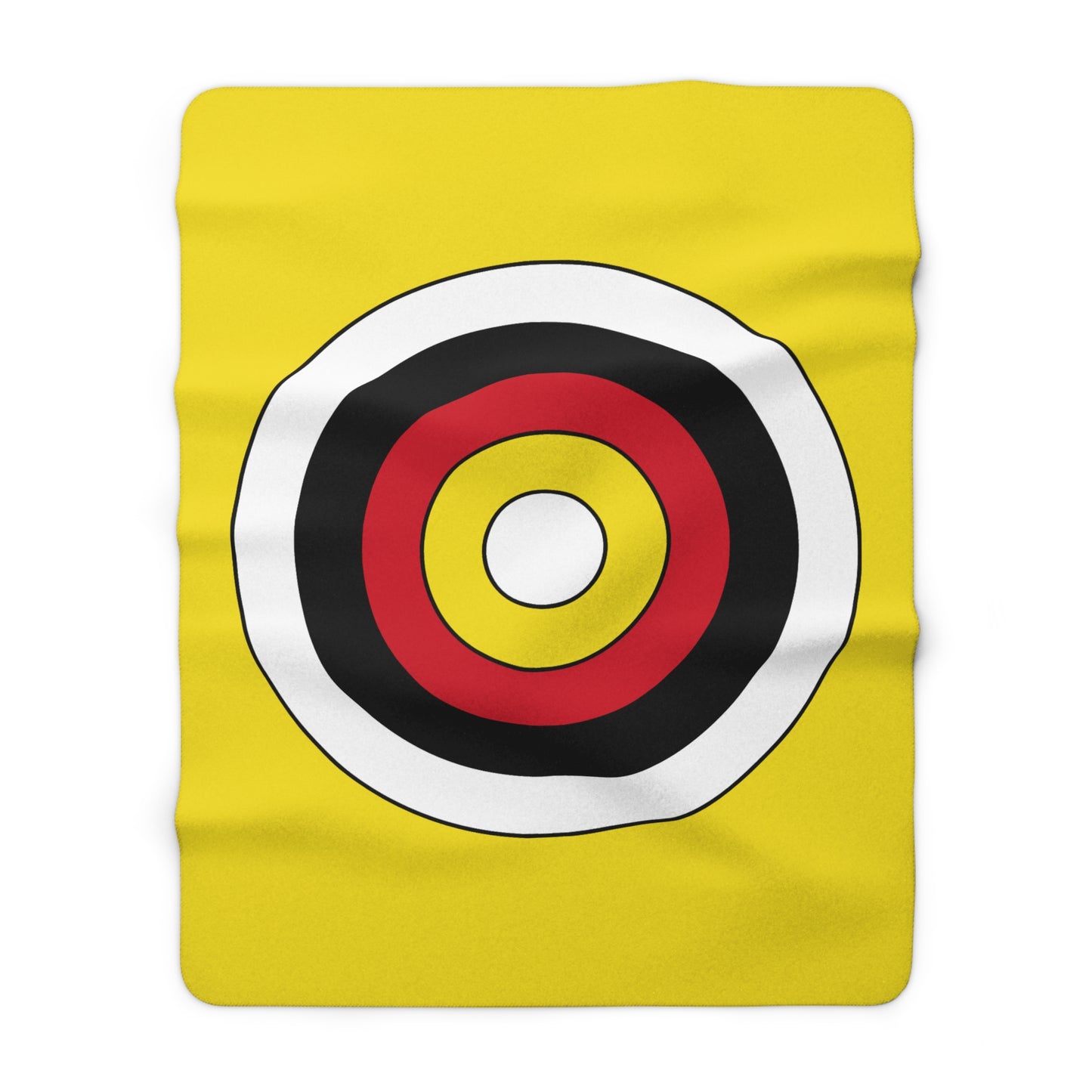 Brunei Darussalam Retro Target Blanket Throw