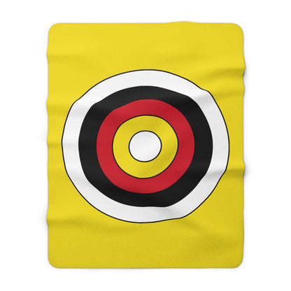 Brunei Darussalam Retro Target Blanket Throw