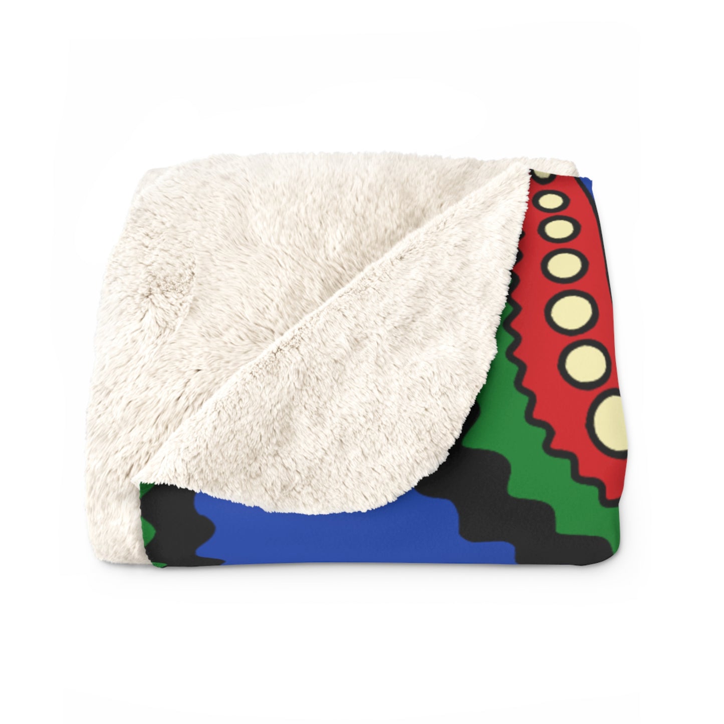 South Sudan Retro Paisley Blanket Throw
