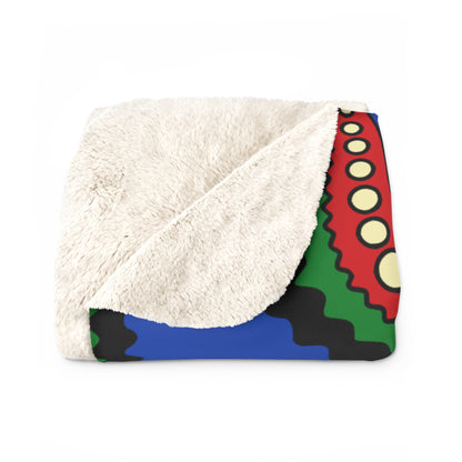 South Sudan Retro Paisley Blanket Throw