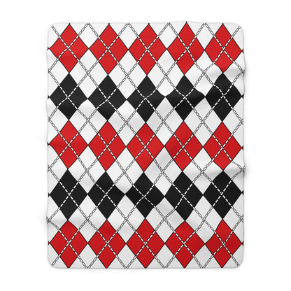 Gibraltar Retro Argyle Blanket Throw