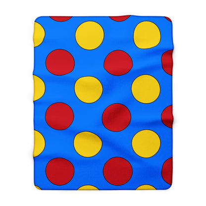 Democratic Republic of the Congo Retro Polka Dots Blanket Throw