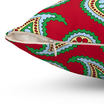 Eritrea Retro Paisley Cushion Pillow