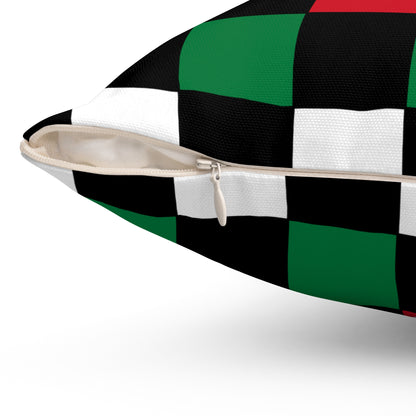 Syria Retro Check Cushion Pillow