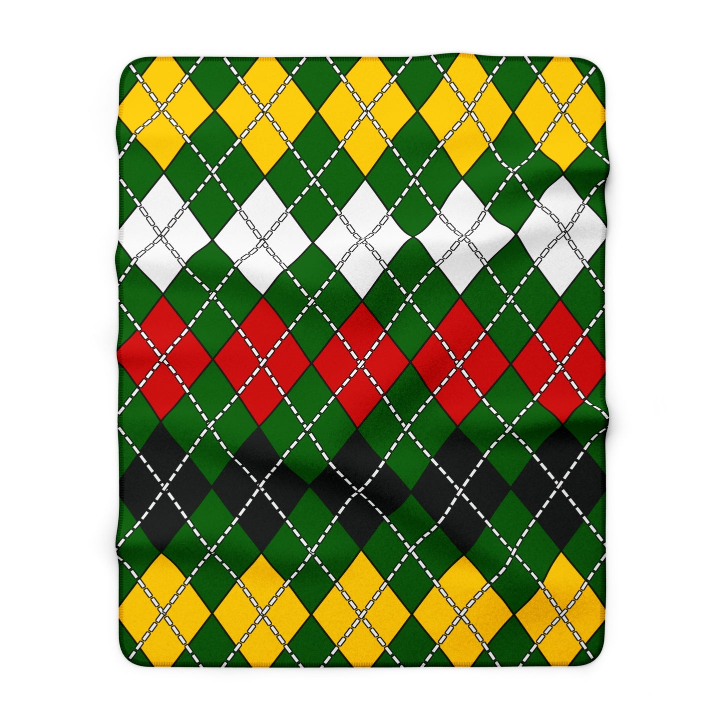 Zimbabwe Retro Argyle Blanket Throw