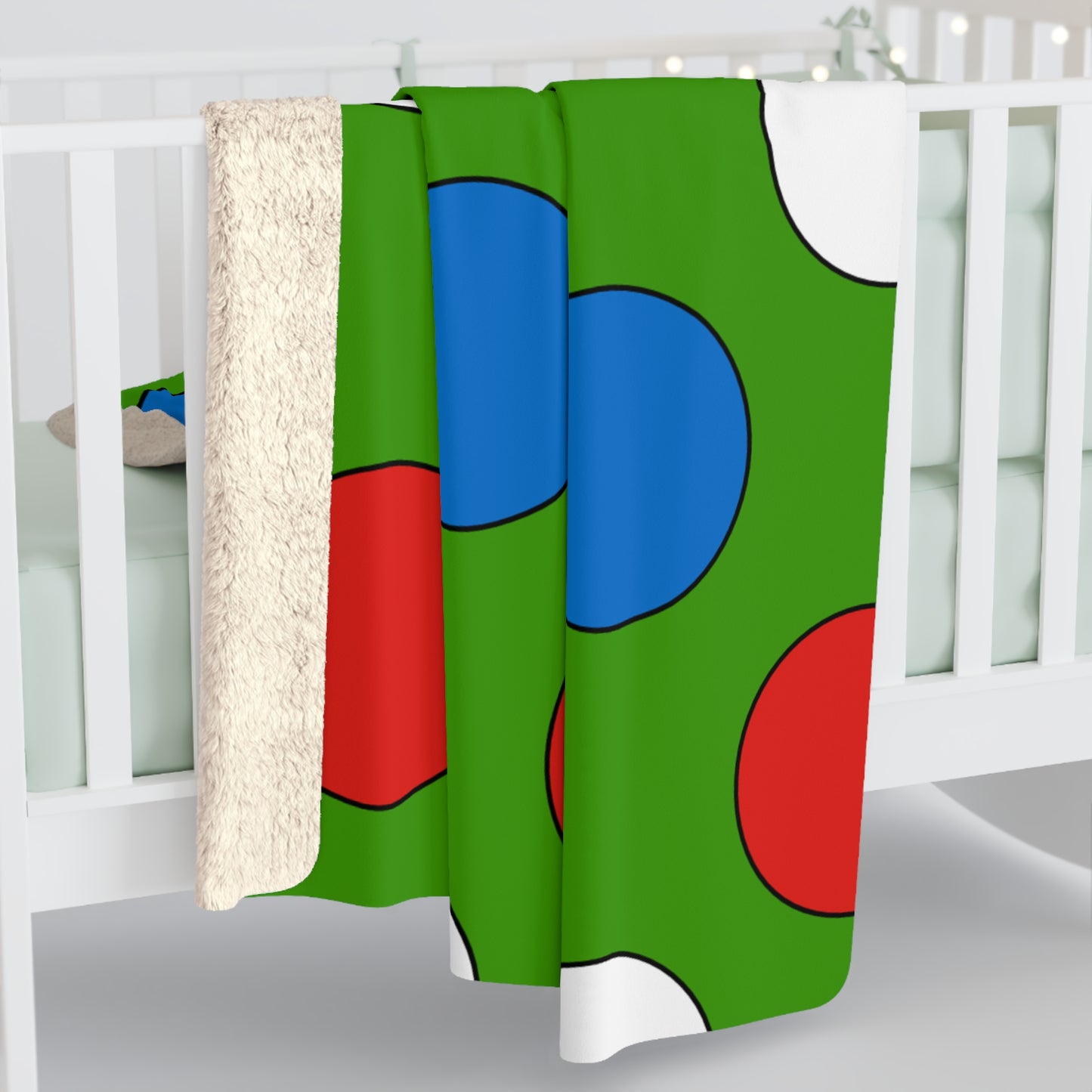 Equatorial Guinea Retro Polka Dots Blanket Throw