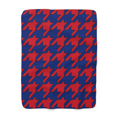 Liechtenstein Retro Houndstooth Blanket Throw
