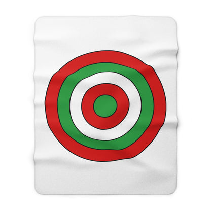 Iran Retro Target Blanket Throw