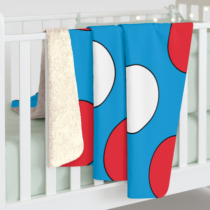 Luxembourg Retro Polka Dots Blanket Throw
