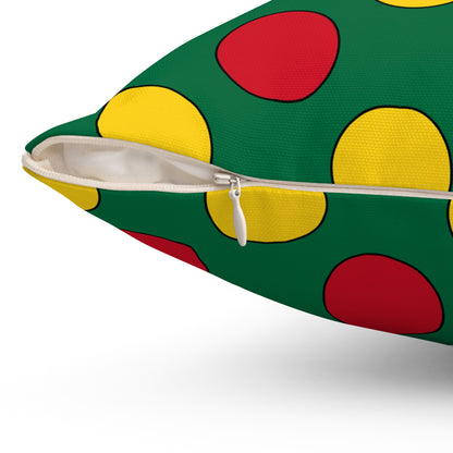 Ghana Retro Polka Dots Cushion Pillow