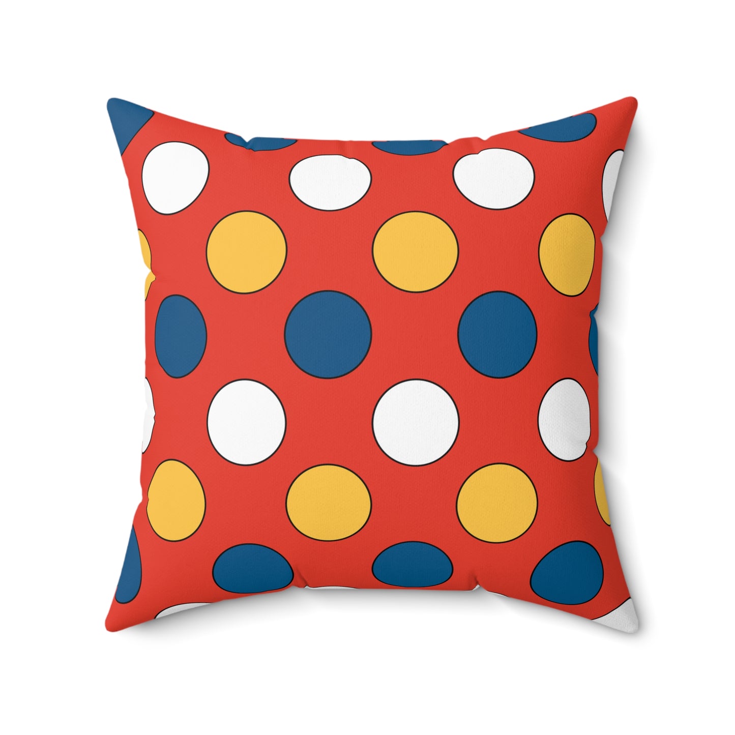Kiribati Retro Polka Dots Cushion Pillow