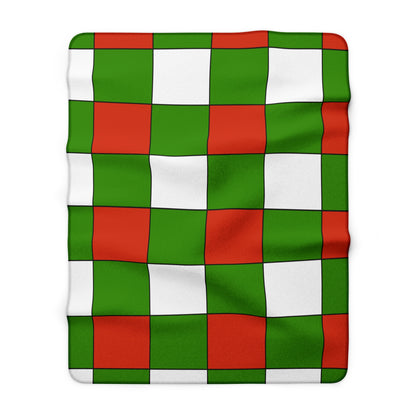 Hungary Retro Check Blanket Throw
