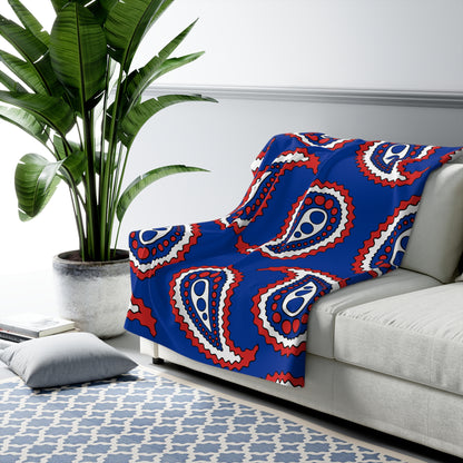 Iceland Retro Paisley Blanket Throw