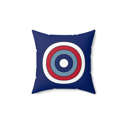 Falkland Islands Retro Target Cushion Pillow