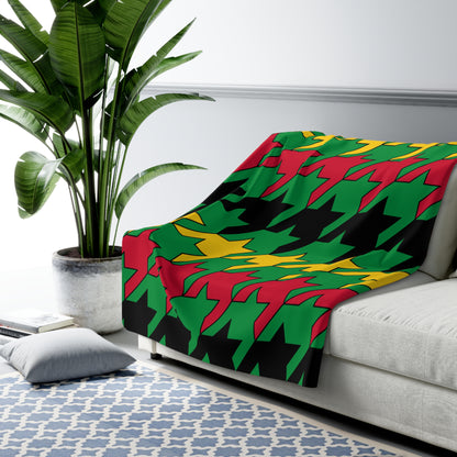 Vanuatu Retro Houndstooth Blanket Throw