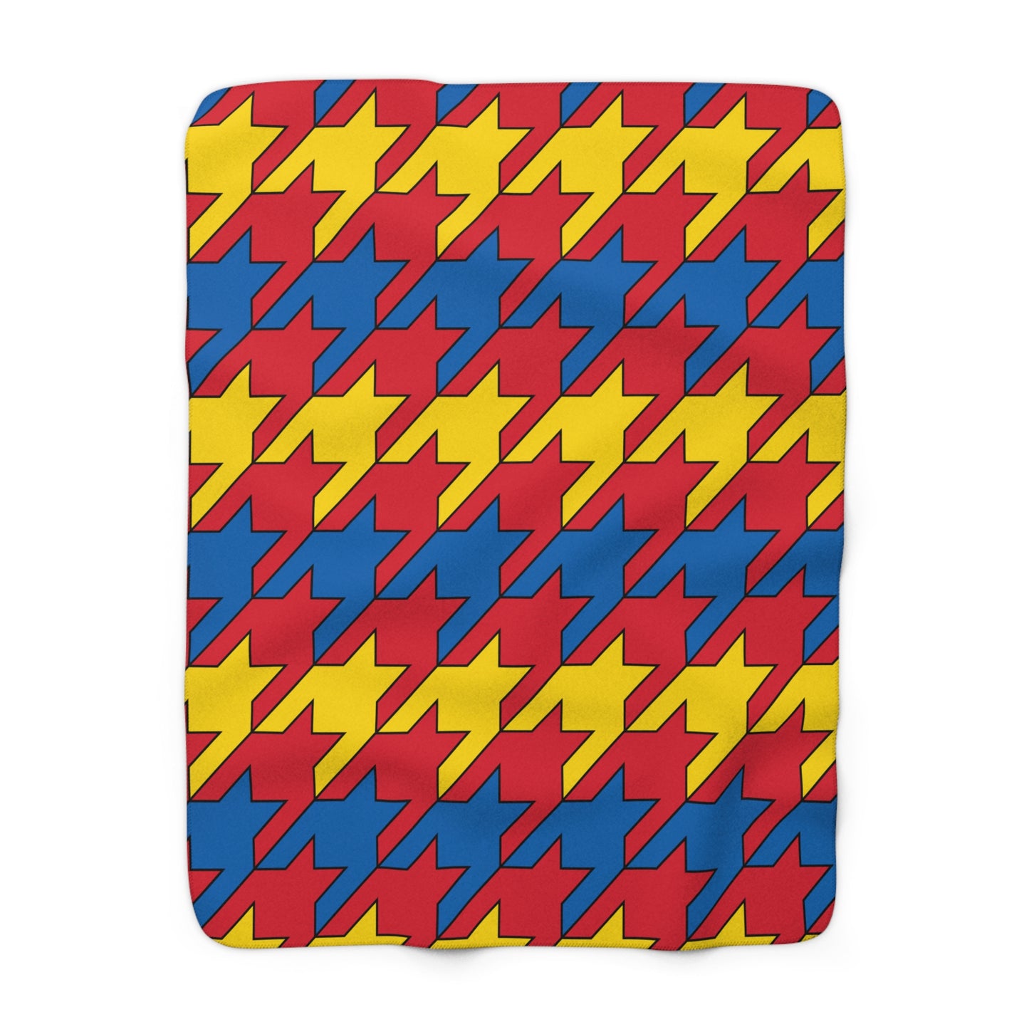 Mongolia Retro Houndstooth Blanket Throw