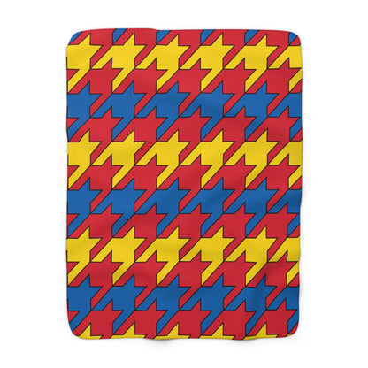 Mongolia Retro Houndstooth Blanket Throw