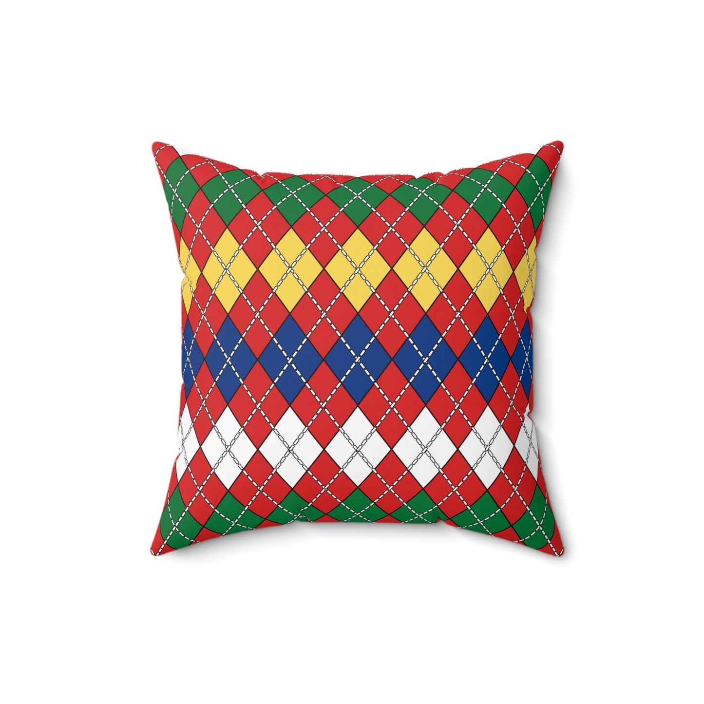Seychelles Retro Argyle Cushion Pillow