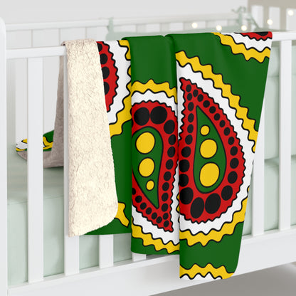 Zimbabwe Retro Paisley Blanket Throw