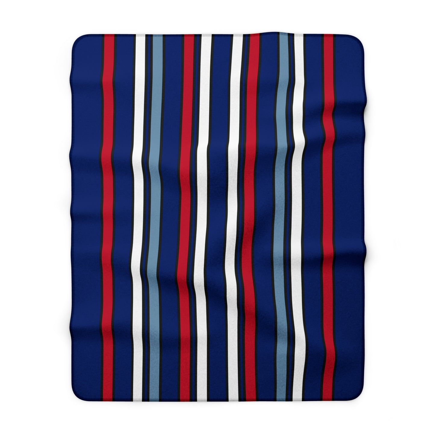 Falkland Islands Retro Stripes Blanket Throw