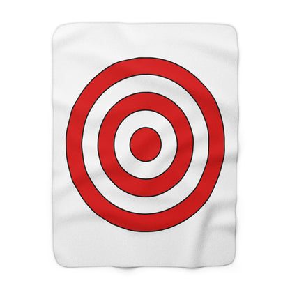 Singapore Retro Target Blanket Throw