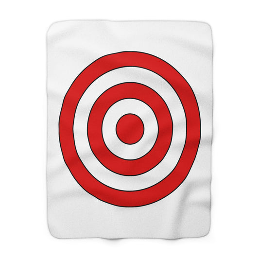 Singapore Retro Target Blanket Throw