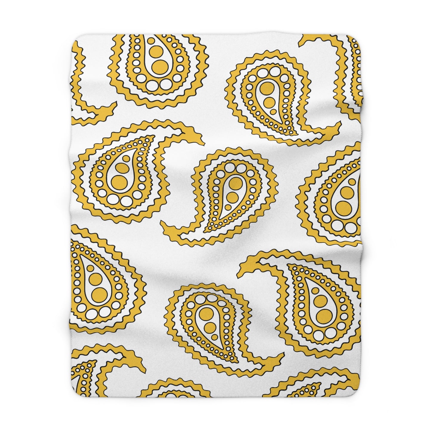 United States Virgin Islands Retro Paisley Blanket Throw