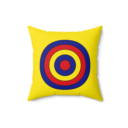 Colombia Retro Target Cushion Pillow