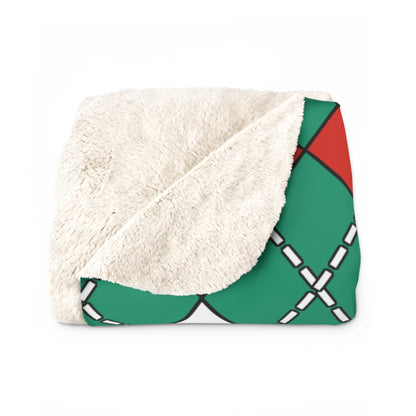 Bulgaria Retro Argyle Blanket Throw