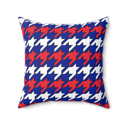 French Southern Territories Retro Houndstooth Cushion Pillow