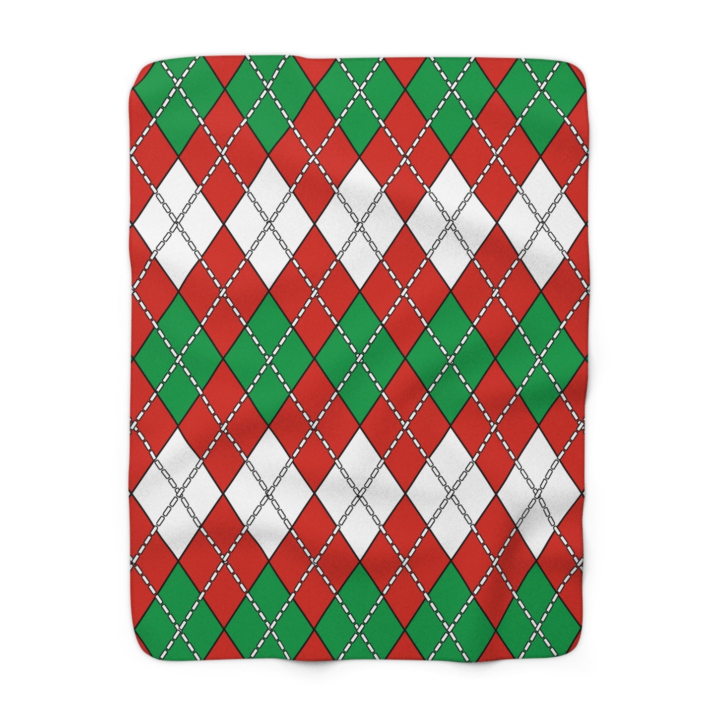 Pais Vasco Retro Argyle Blanket Throw