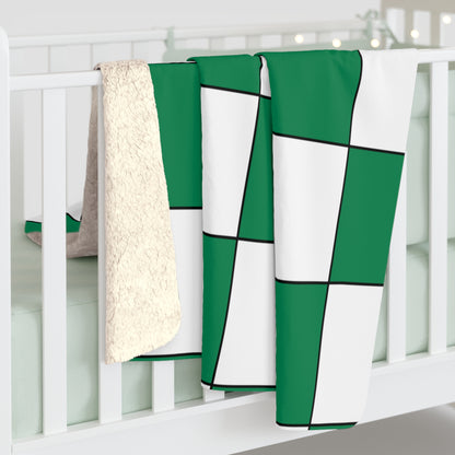 Nigeria Retro Check Blanket Throw