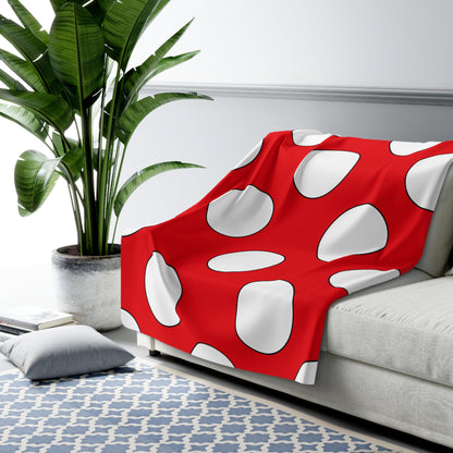 Indonesia Retro Polka Dots Blanket Throw