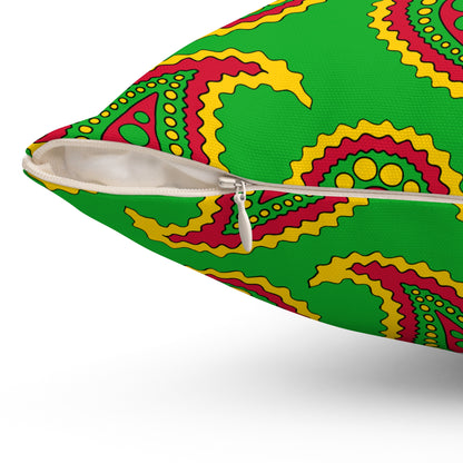Sao Tome And Principe Retro Paisley Cushion Pillow