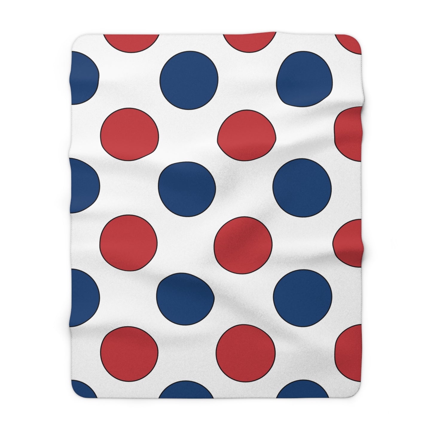 Serbia Retro Polka Dots Blanket Throw