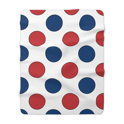 Serbia Retro Polka Dots Blanket Throw