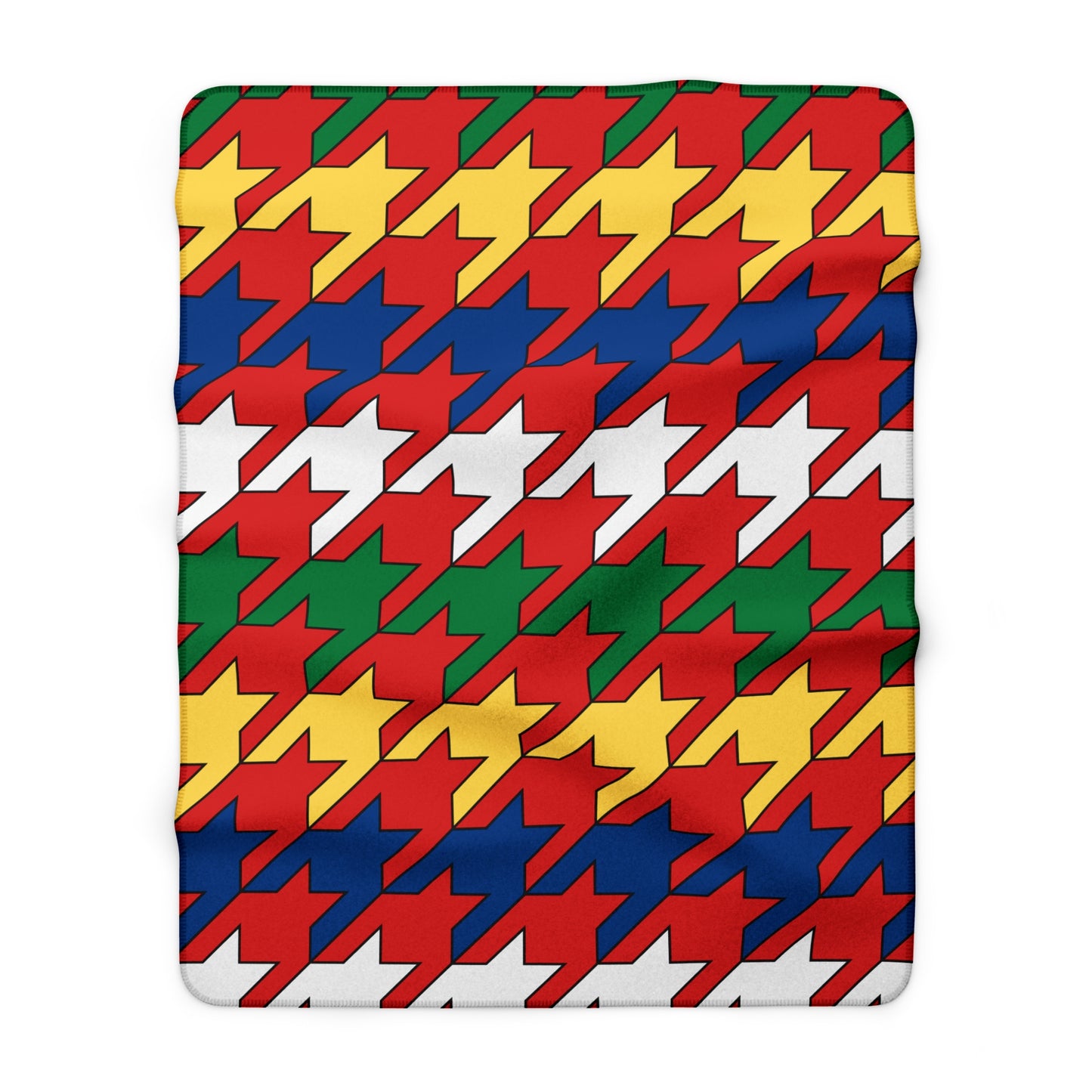 Seychelles Retro Houndstooth Blanket Throw