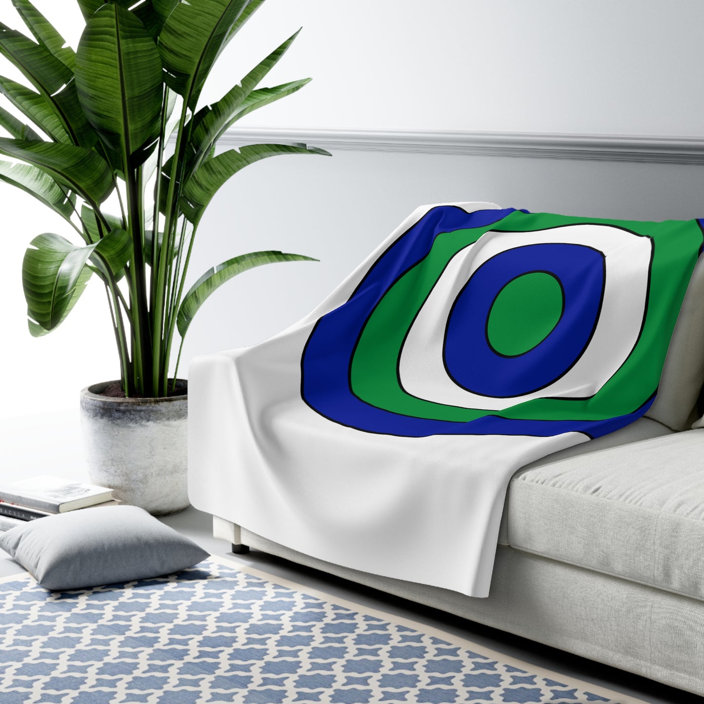 Lesotho Retro Target Blanket Throw