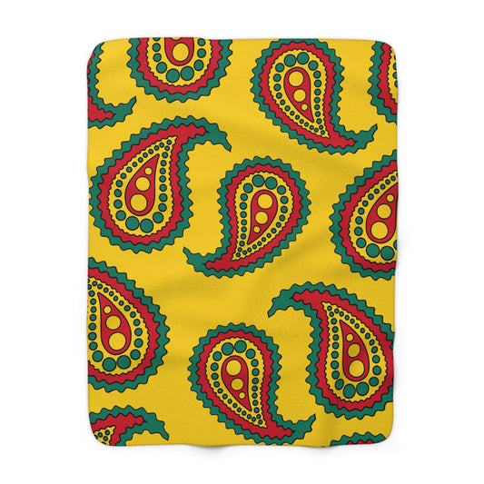 Cameroon Retro Paisley Blanket Throw