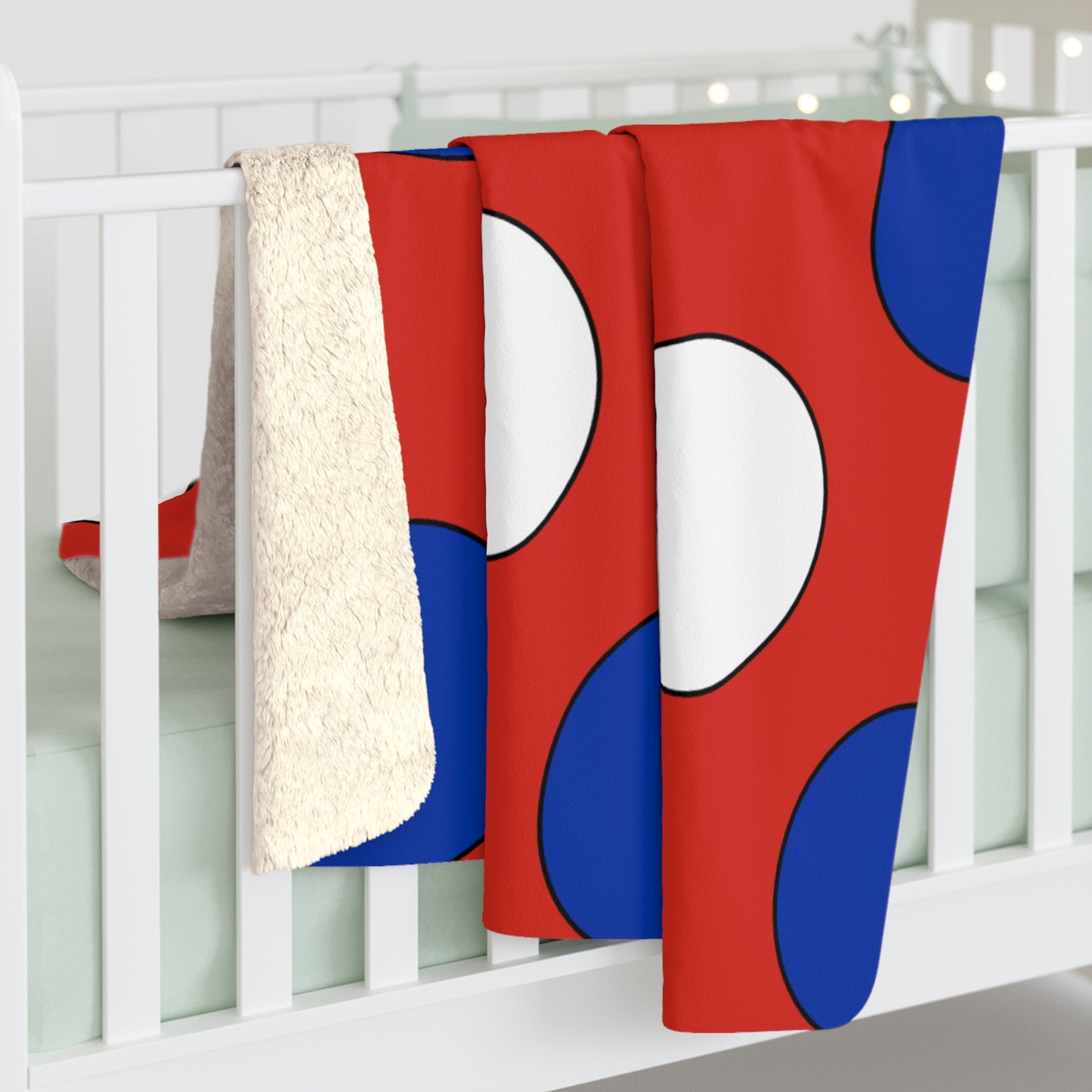 Paraguay Retro Polka Dots Blanket Throw