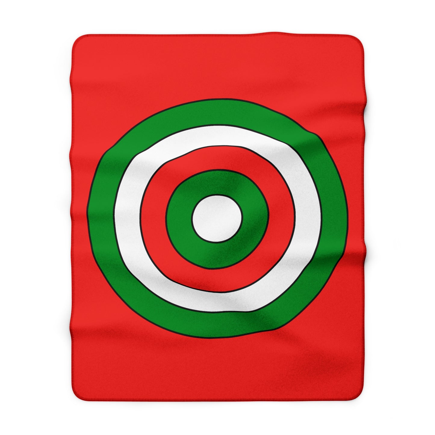 Oman Retro Target Blanket Throw