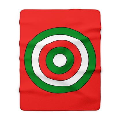 Oman Retro Target Blanket Throw