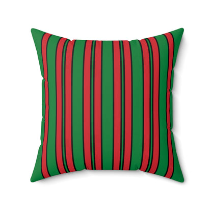 Turkmenistan Retro Stripes Cushion Pillow