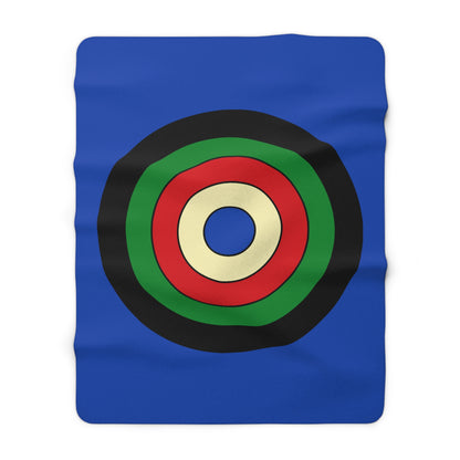 South Sudan Retro Target Blanket Throw