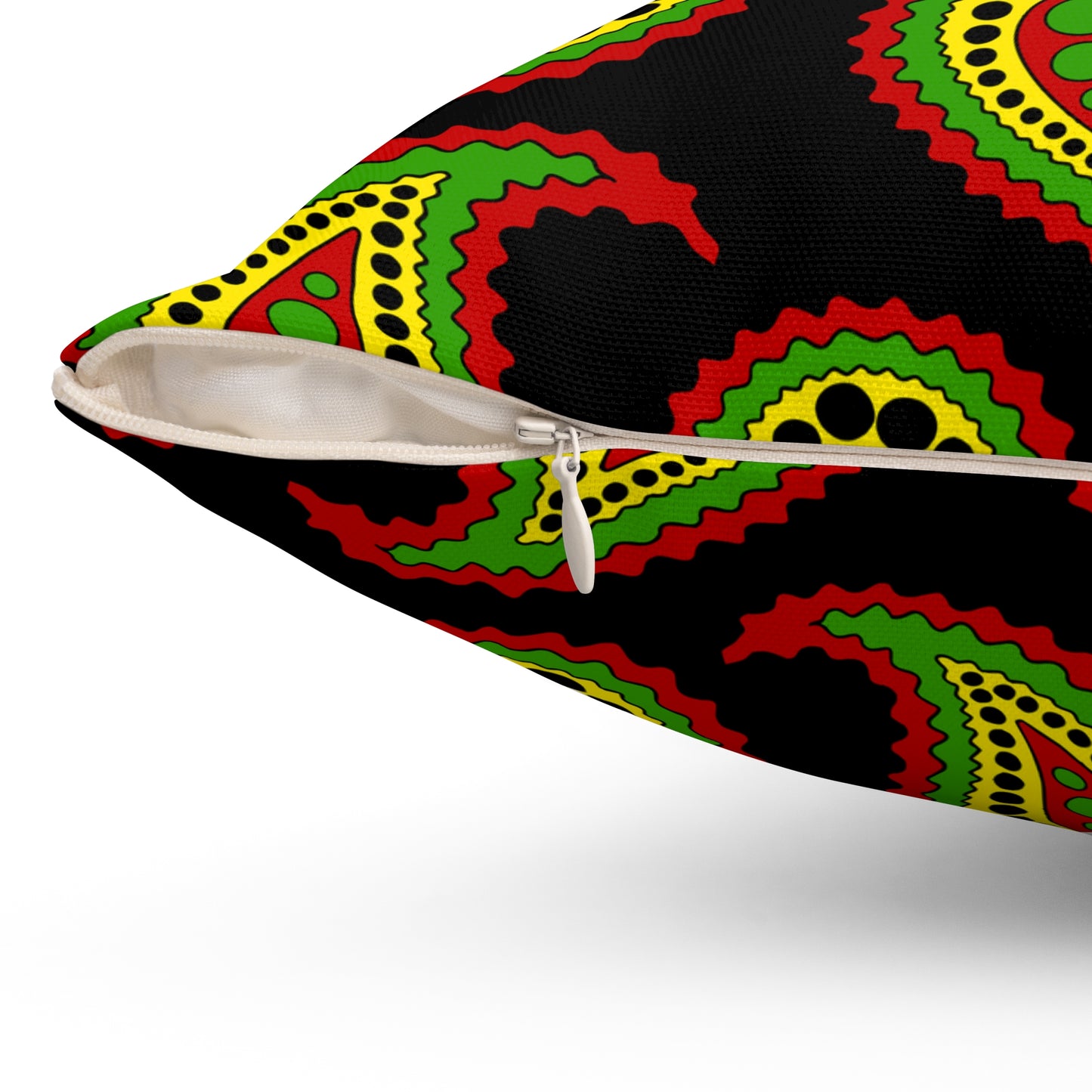 Saint Kitts And Nevis Retro Paisley Cushion Pillow