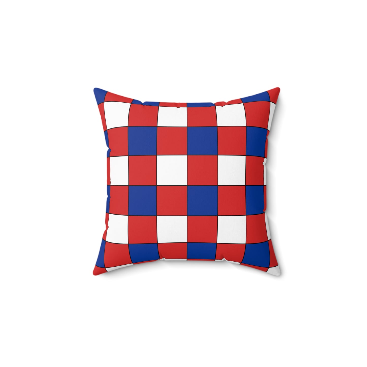 Bouvet Island Retro Check Cushion Pillow