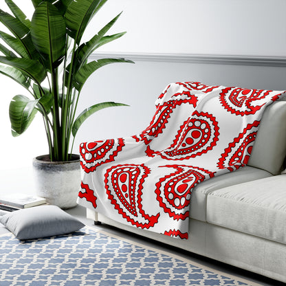 Georgia Retro Paisley Blanket Throw