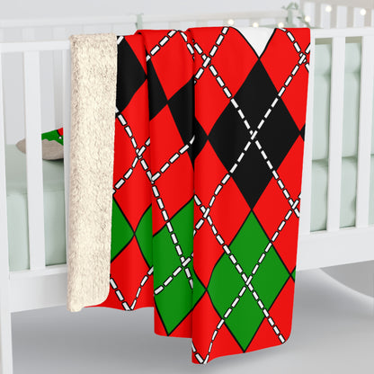 Jordan Retro Argyle Blanket Throw